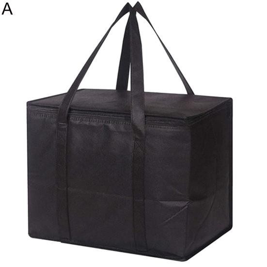 Insulation Bag Foldable Large Capacity Waterproof Autumn Picnic Aluminum Foil Food Fruit Storage Pouch for Daily Use