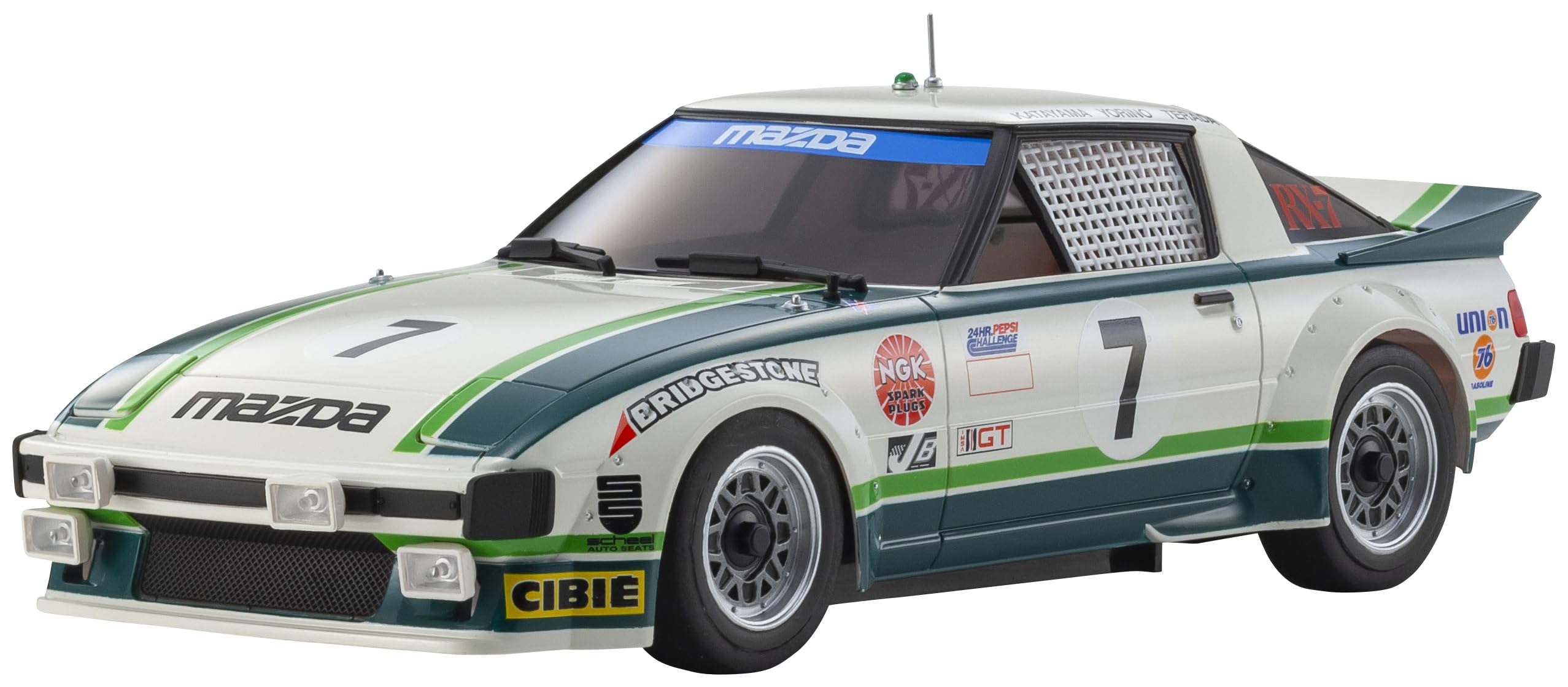 Kyosho ASC Mazda Savanna 1979 Daytona GTU Class Winner MZP161GR MR04N-MM2 RX-7 (SA22C) No.7