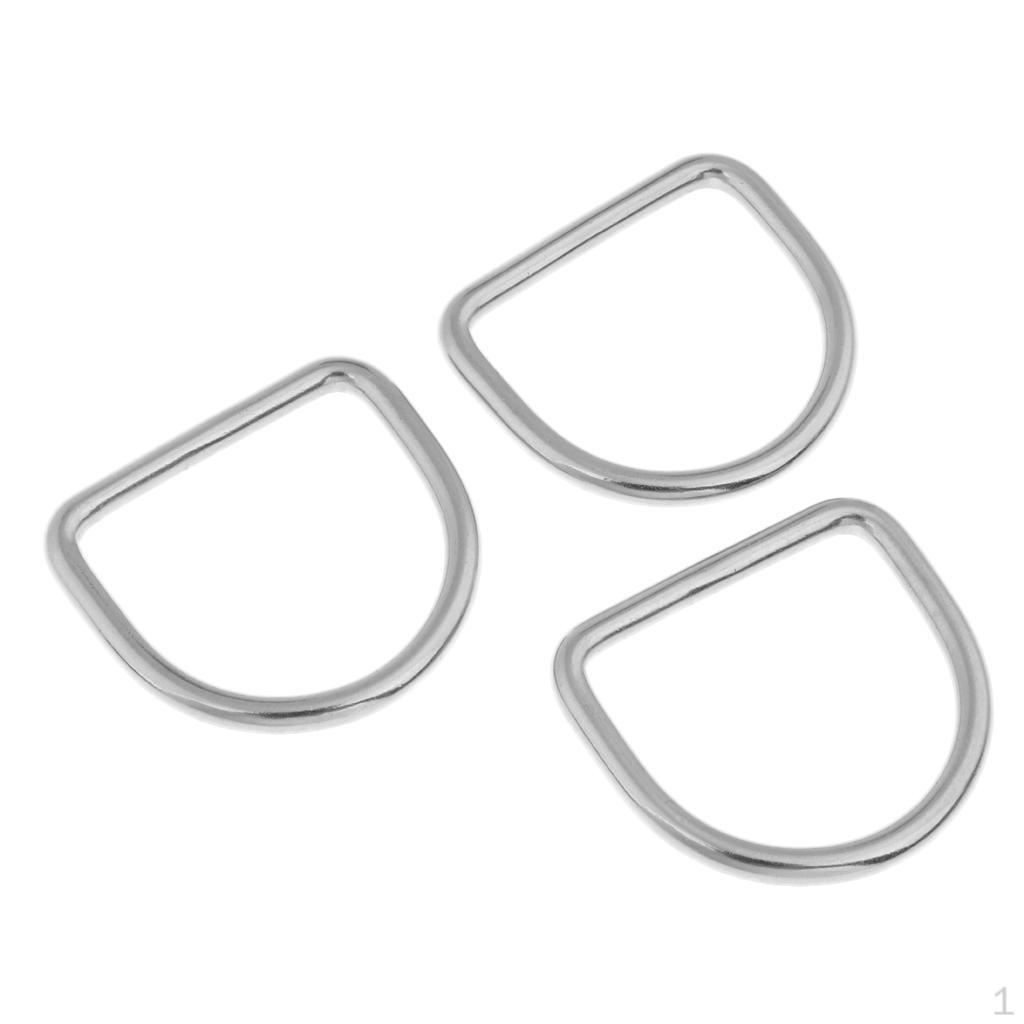 

3Pc Scuba Diving Bent D Bule Gear Accessories for Weight Belt Harness