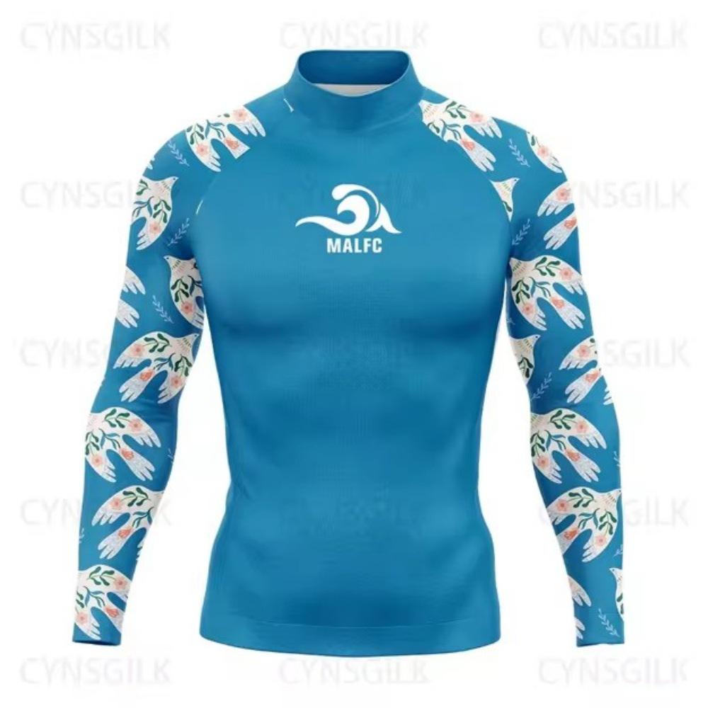 

2024 Быстросохнущий костюм с длинным рукавом для дайвинга и серфинга - Защита от солнца для фридайвинга, сноркелинга и плавания XL