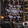 Tennessee Titans Pattern Wall Hanging Tapestry Personalized Printed Fabric Wall Decor