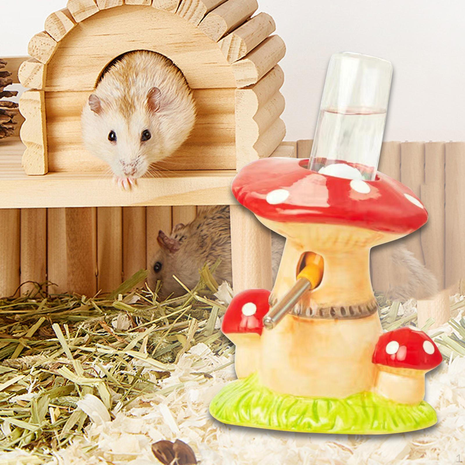 

Подставка для бутылок с водой для хомяка, яркий, герметичный, диспенсер для питья, центральный элемент красный