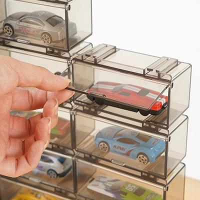 1/2/4pcs Plastic Model Car Box Transparent 1:64 Diecast Car Toys Case Waterproof Dustproof Car Display Box MiniGT