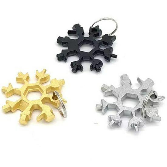 Colorful 18-in-1 Snowflake Multi-Tool Wrench