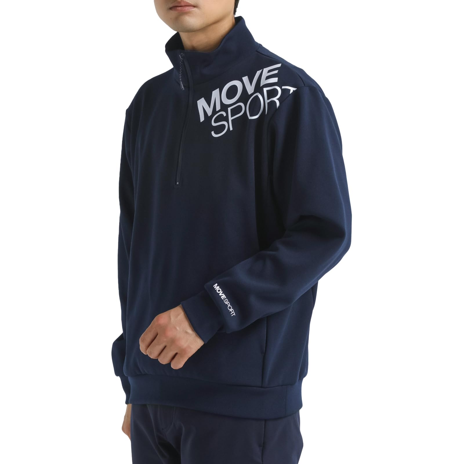 

Descente Golf Эксклюзивная для Amazon Куртка с молнией до середины, Блузон, Влагоотводящая, Эластичная, Защита от УФ-лучей, Легко двигаться, ST4FSWZ0MB [Move Sports] (UPF50+) тёмно-синий
