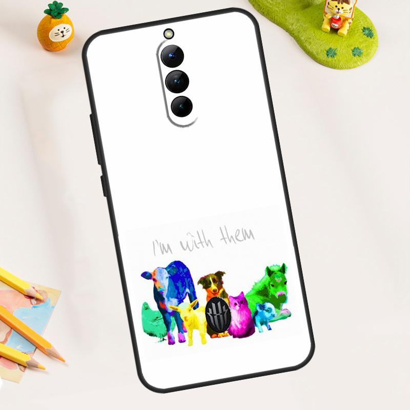 LOVE VEGGIE Vegetarian VEGAN Case For ZTE Nubia RedMagic 11 Pro 10 9 8 9S 8S 10S Pro Plus 5G 5S 6S 7S 6 7 Pro 11 Air Cover