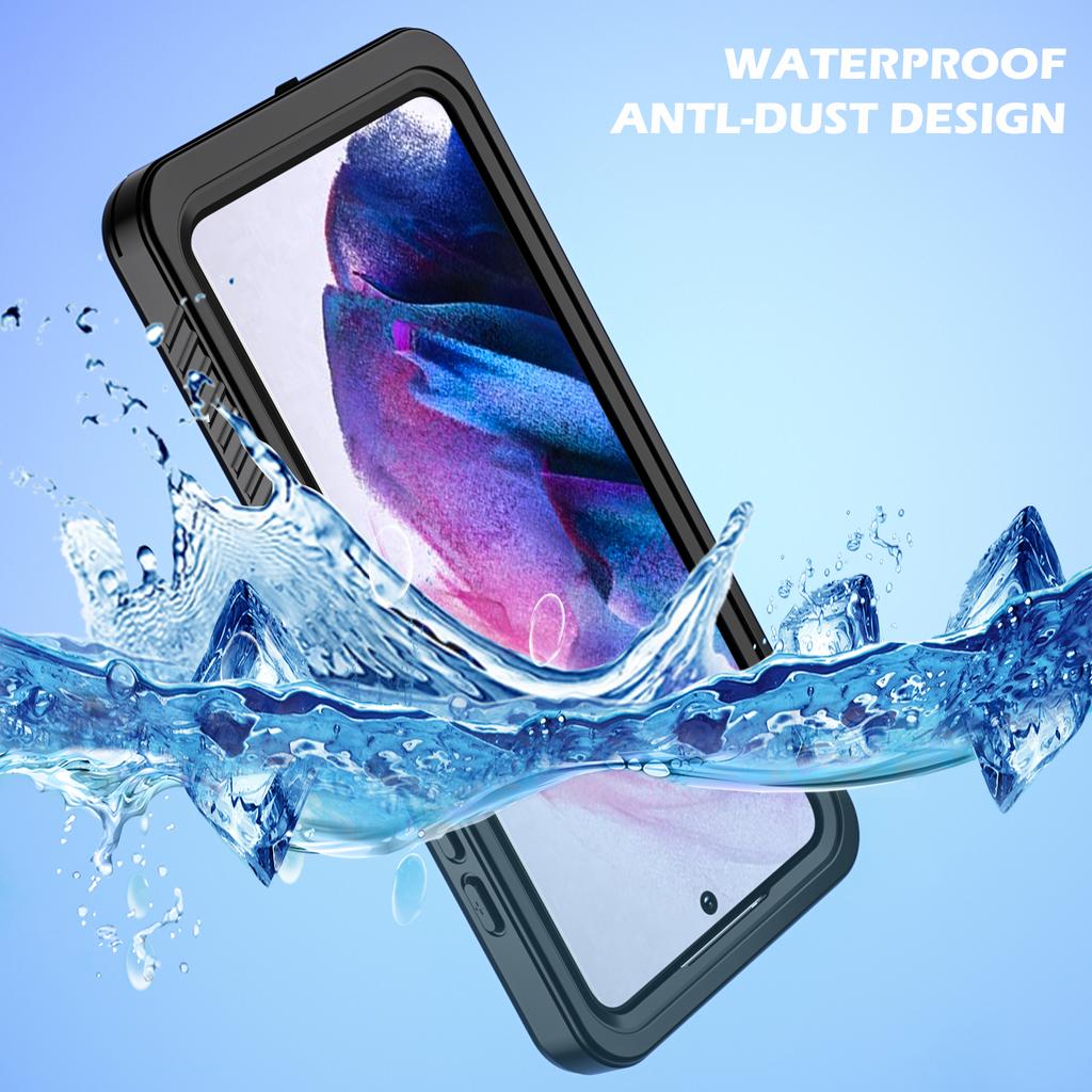 IP68 Waterproof Drop-proof Case For Samsung Galaxy S21 FE 5G FS Series Clear PC +TPU Mobile Phone Cover