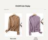 Machine washable seamless 100% wool V-neck women's base layer cardigan - elegant, slimming innerwear top BN675.