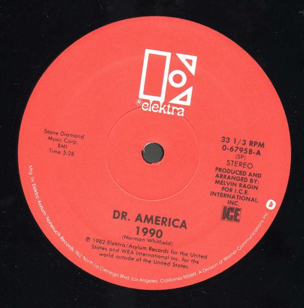 

12inch Record DR. AMERICA - 1990 067958 Elektra 1982 US Soul/Funk Used