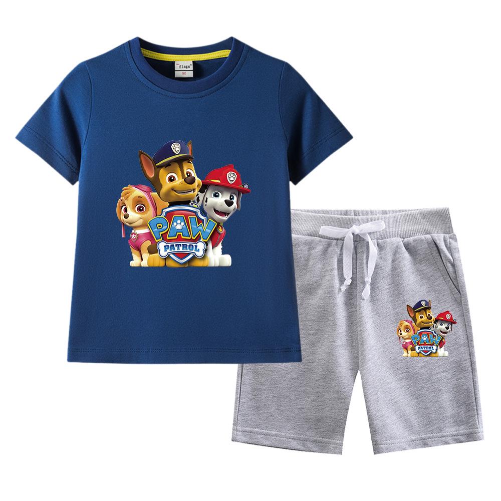 Paw Patrol Summer 2023 Kids' Cotton T-shirt & Shorts 2-Piece Set