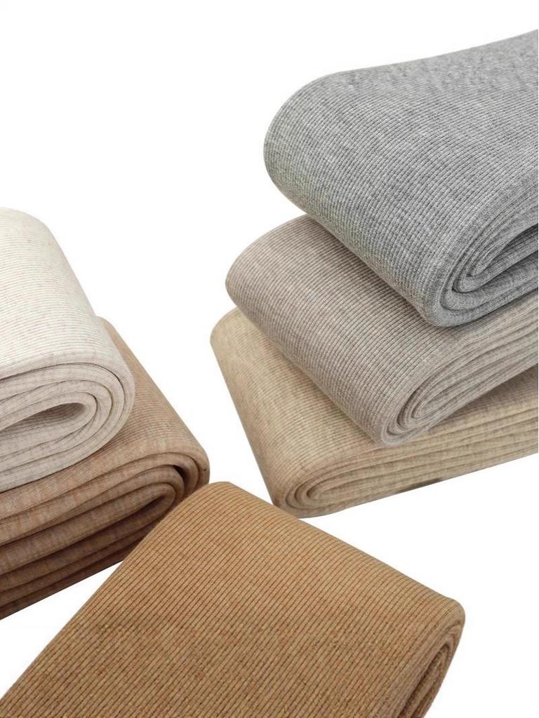 500g Combed Cotton Flannel-Lined Women's Vertical Stripe Leggings, Extra Long Warm Pantyhose for Autumn/Winter – Japanese Style