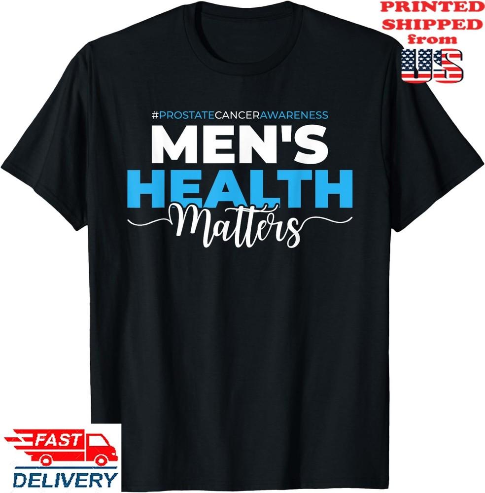 Месяц осведомленности о раке простаты - Футболка с светло-голубой лентой, Унисекс футболка XXL