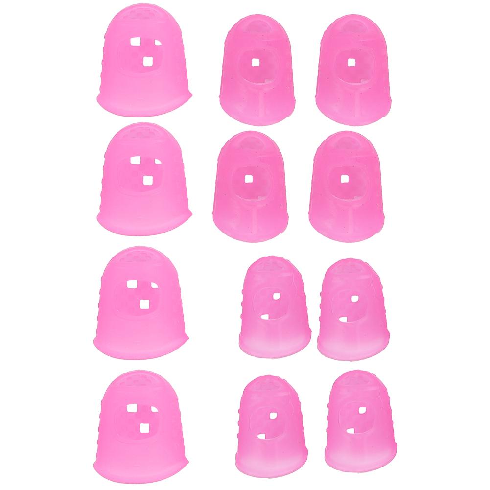 12Pcs Guitar Finger   Cover Silicone Fingertip Guards  or String Instrument Accessory