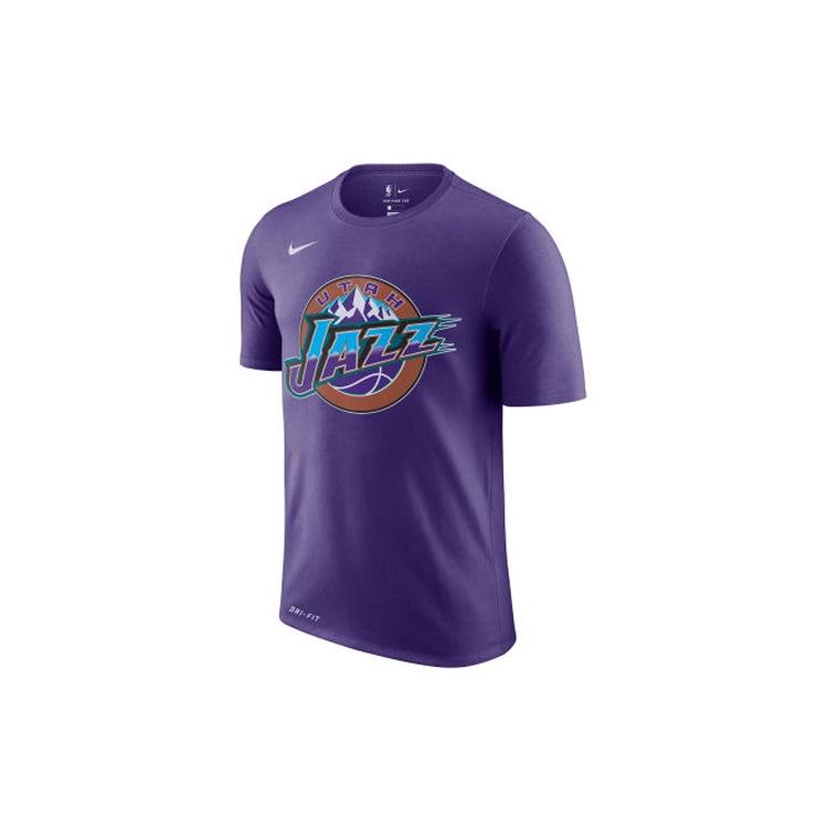 Nike Utah Jazz Dri-FIT NBA Short Sleeve Purple Men s AT2475-547 M