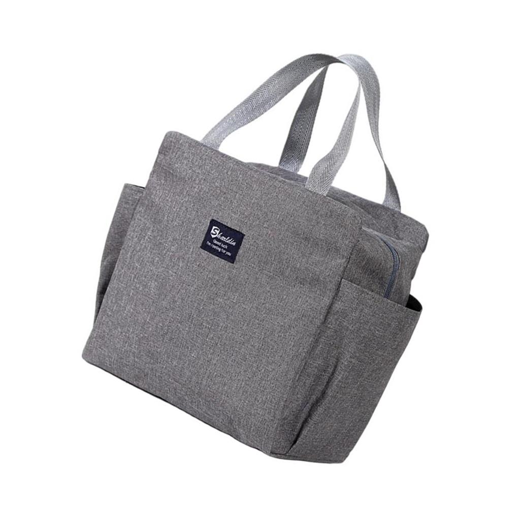Isolierte Lunchtasche Wasserabweisend Weit zu Öffnen Thermisch Picknick Handtasche Rosa