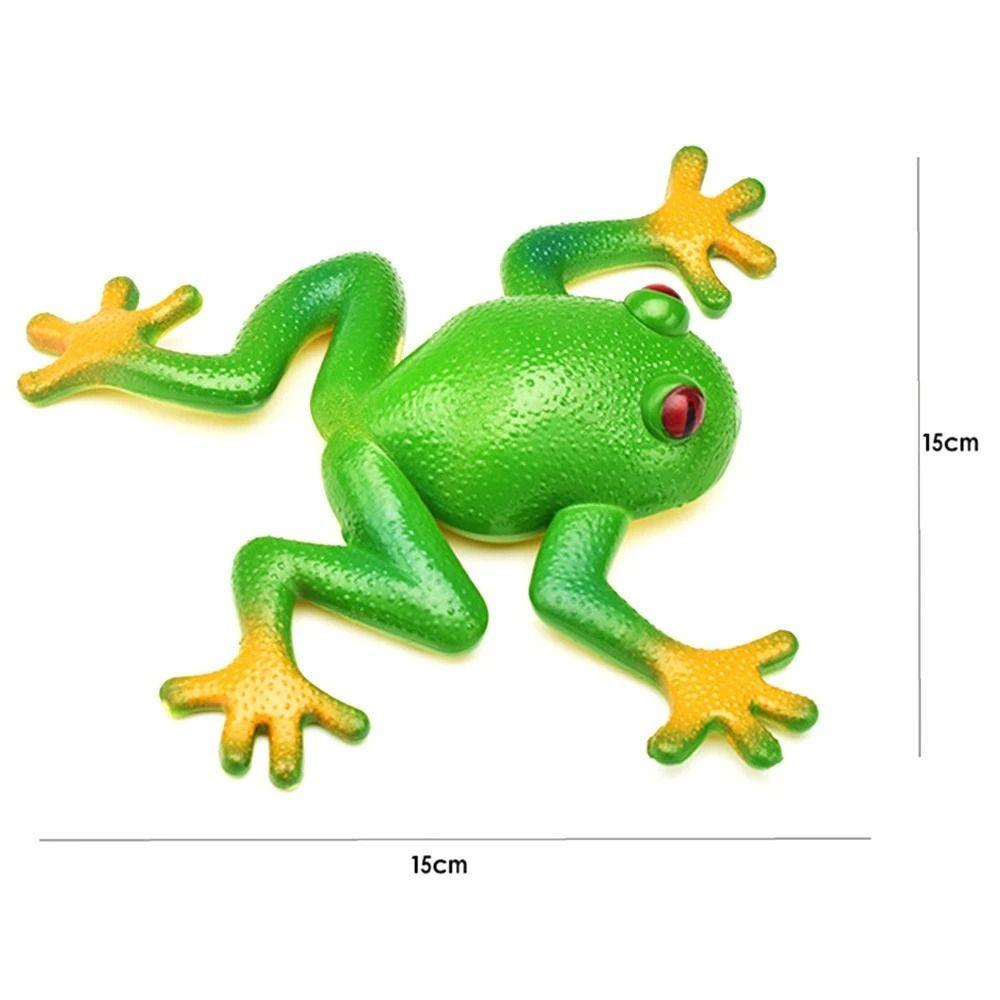 Adults Jokes Soft TPR Model Toy Spoof Squeeze Frog Simulation Frog Squeeze Toys Stretchable Frog