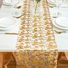 1/4/10Pcs Golden Mesh Table Runner Easy To Clean Metallic Foil Placemats