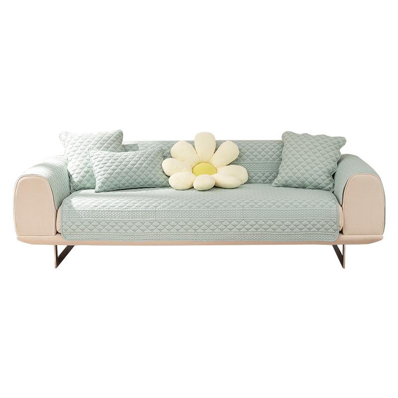 Sofakissen aus reiner Baumwolle, doppelseitig, für alle Jahreszeiten, schlicht, rutschfest, nordisch, frisch, Sitzkissen, Stoffbezug, Stoffbezug