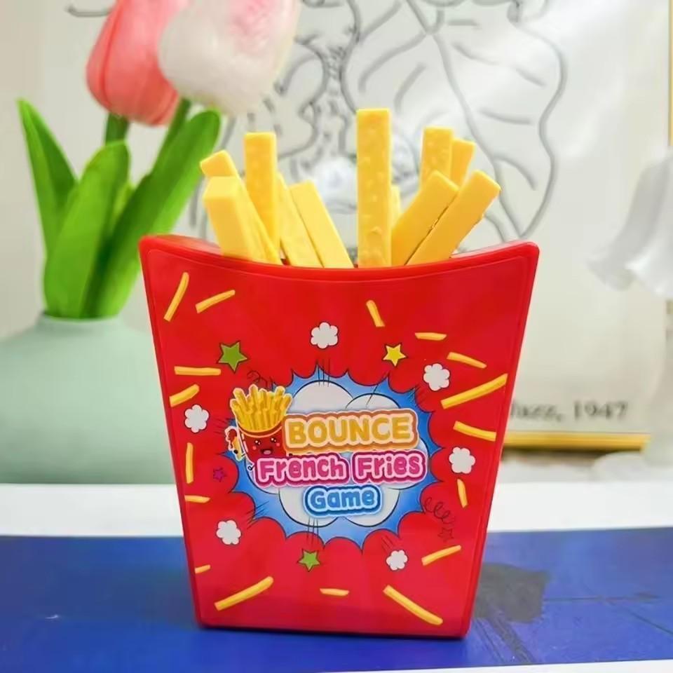 Flying French Fries Desktop Game Draw French Fries Toy Party Multiplayer Tabletop Game Prank Bounce  Fries Interaction Games