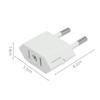 American China To EU Europe Travel International Plug Adapter 2 Pin US To EU Plug Adapter Power Converter
