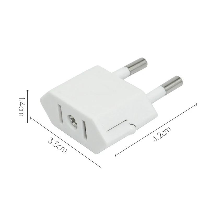 American China To EU Europe Travel International Plug Adapter 2 Pin US To EU Plug Adapter Power Converter