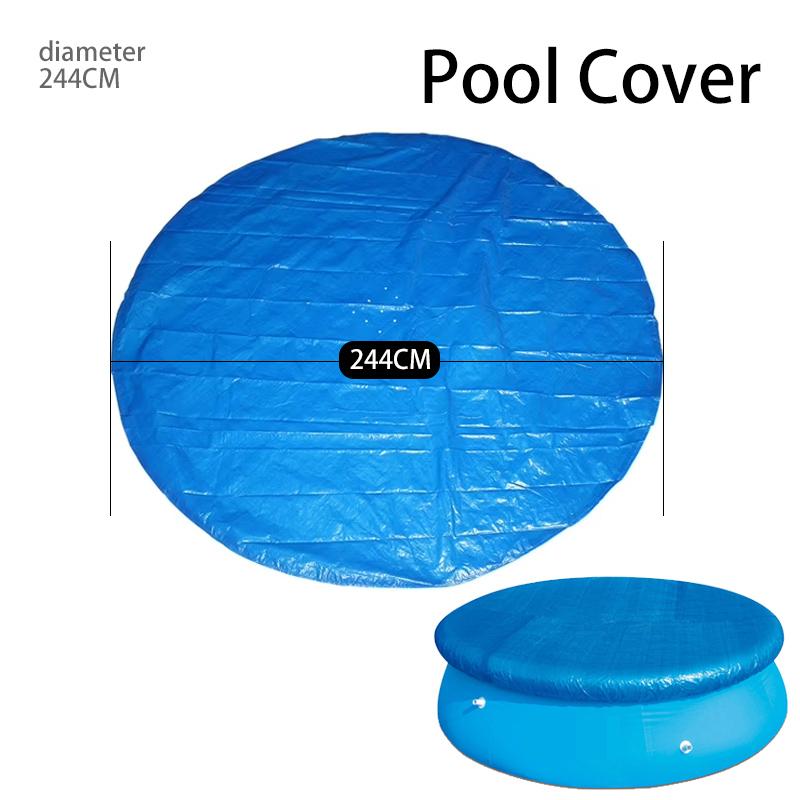 Swimming Pool Cover  Pool Ground Cloth Waterproof PE Foldable Inflatable for Above Ground Pool Family Pools Outdoor Paddling