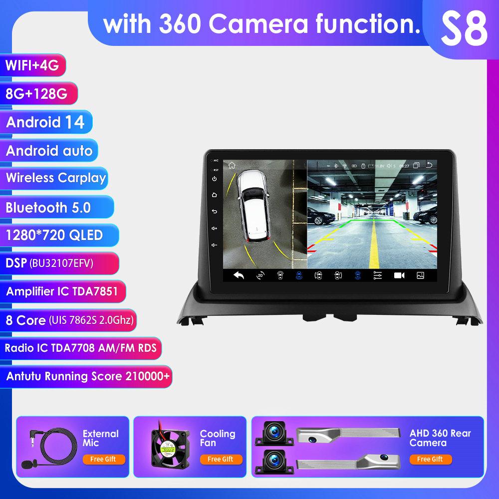 Hizpo 9 Inch Carplay 4G AI Systems Android 15 Car Radio For Renault CLIO 2 2000-2012 Multimedia Video Player GPS 2din Autoradio 9 Inch Car Intellige