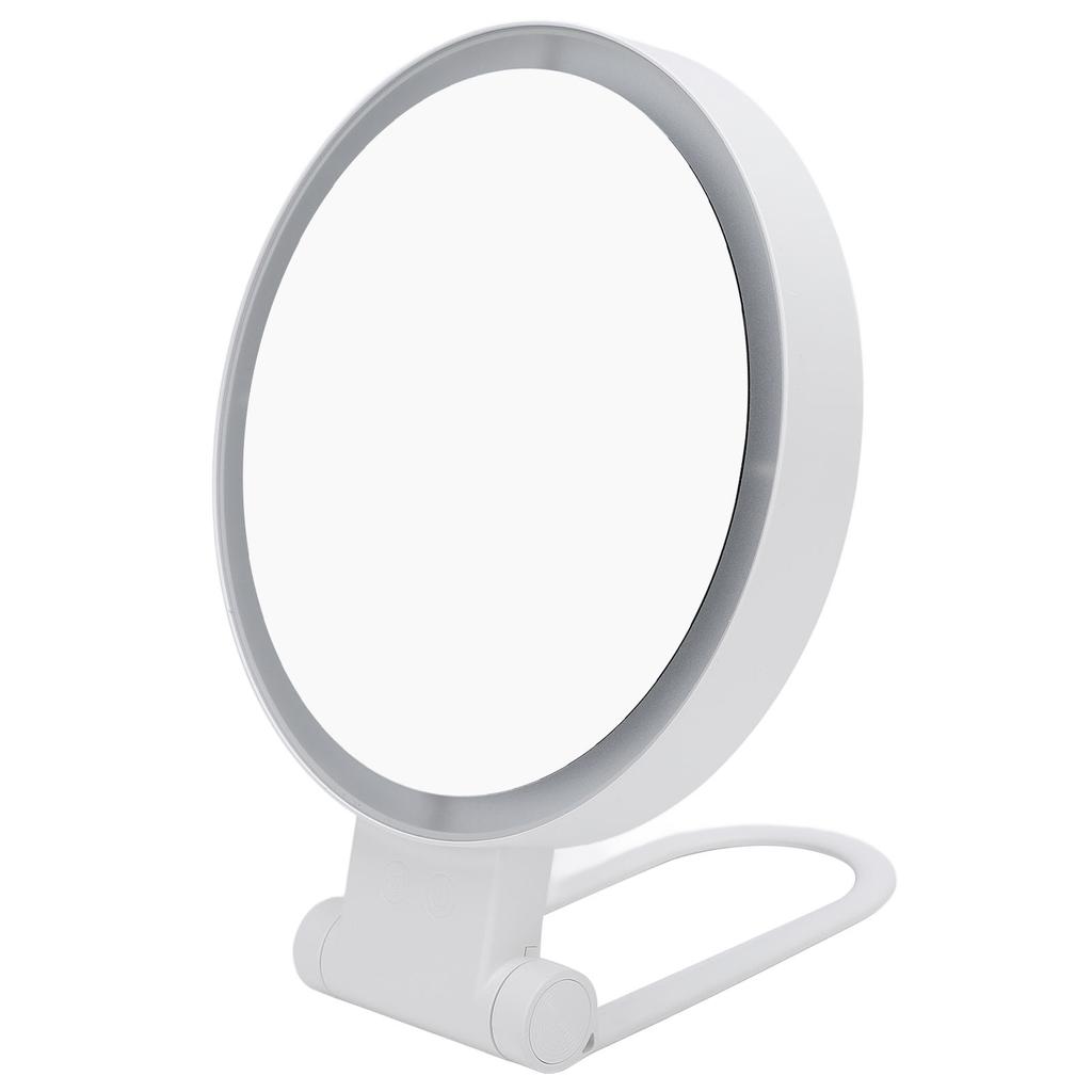Lighted Magnifying Makeup Mirror Double Sided 1X 10X USB Rechargeable 3 Color Temperature Brightness
