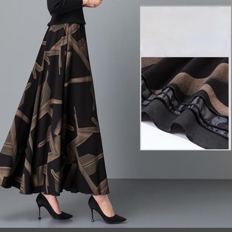New Summer Skirt A Version High Waist Long Skirt Big Swing Skirt Ladies Fashion