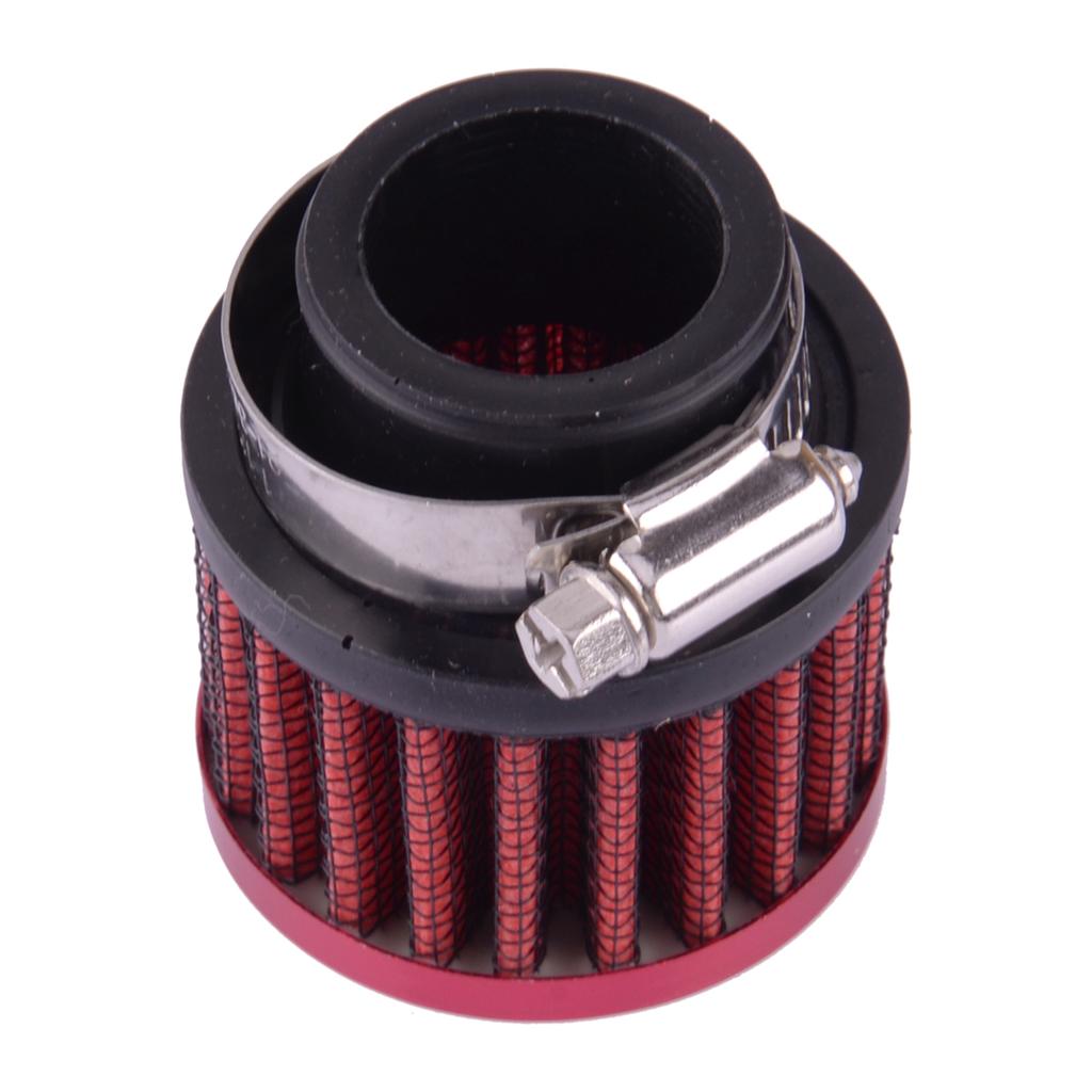 Universal 25mm Diameter Air Intake Filter Cleaner with Clamp for Motorcycle Car Tractor Truck