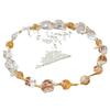 Maillard Style Vintage High Quality Natural White Crystal Citrine Necklace Clavicle Chain
