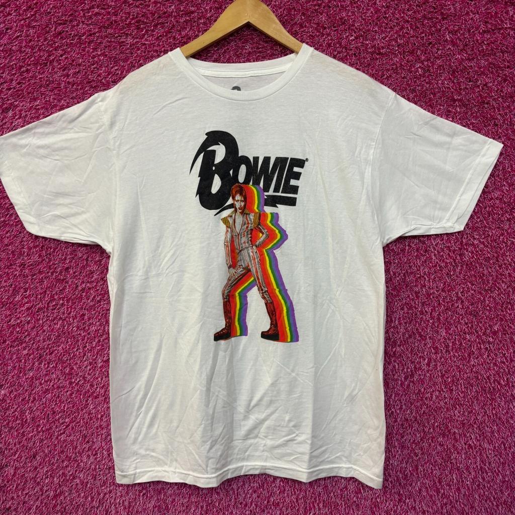David Bowie Starman Regenbogen T-Shirt Größe L