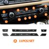 Dashboard Air Conditioner AC Control Button Heater Switch Cover For BMW 5 6 7 Series X5 X6 F10 F11 F07 F06 F12 F01 F02 F15 F16