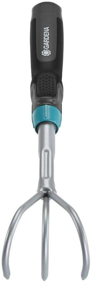GARDENA Comfort Hand Grabber Rake, 3 Claws, Turquoise, 7cm Wide, 8957-20, Product Warranty: Up to 25 Years