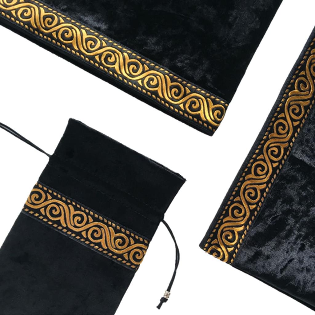 Thick Velvet Tarot Cloth for Tarot with Professional for Magic and Appraisals Large, Cards, 65x65cm, Pouch, Grade, High-Quality, Tricks, Divination,