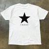 Kurzarmhemd Blackstar Dark Star Schweres Reines Baumwoll-Rundhals-T-Shirt
