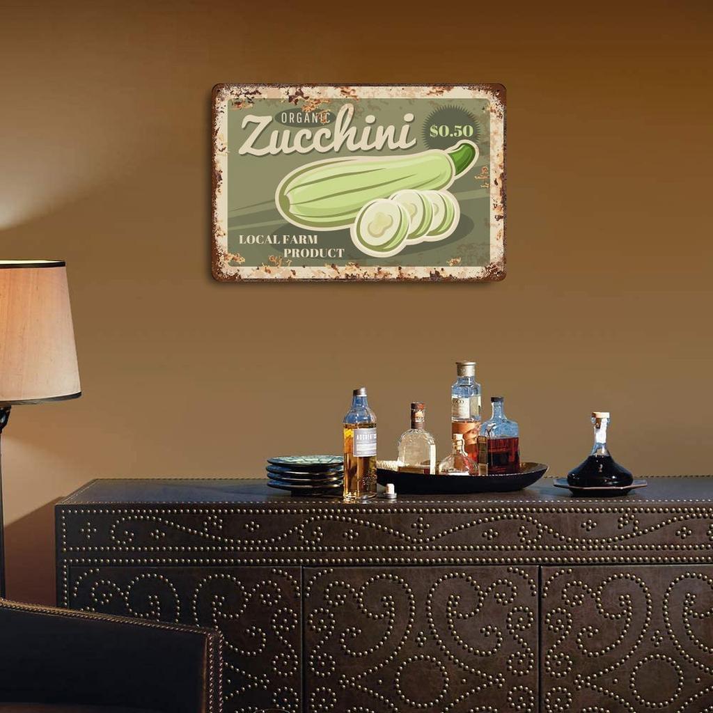 1 Pack Retro Metal Wall Sign Décor, Old Worn Surface, Durable Iron Plate Perfect for Bar Café Kitchen Hallway Bedroom or Living Room Walls