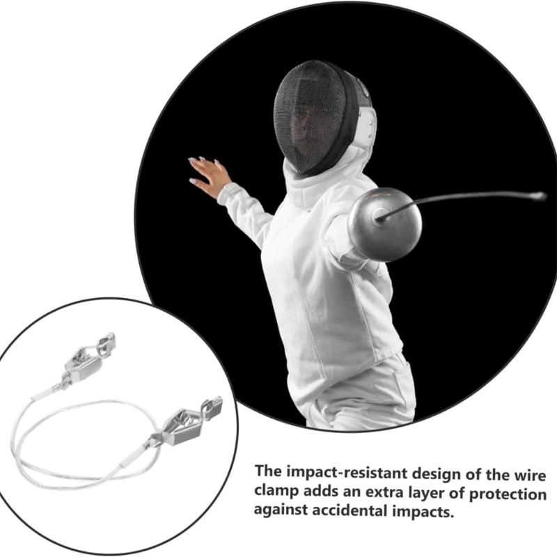 Foil Head Clip Line Fencing Sabre Foil Cord Head Line Cable Clip Fencing Guard Mask Cord Clip Fencing Mask Clip Holder