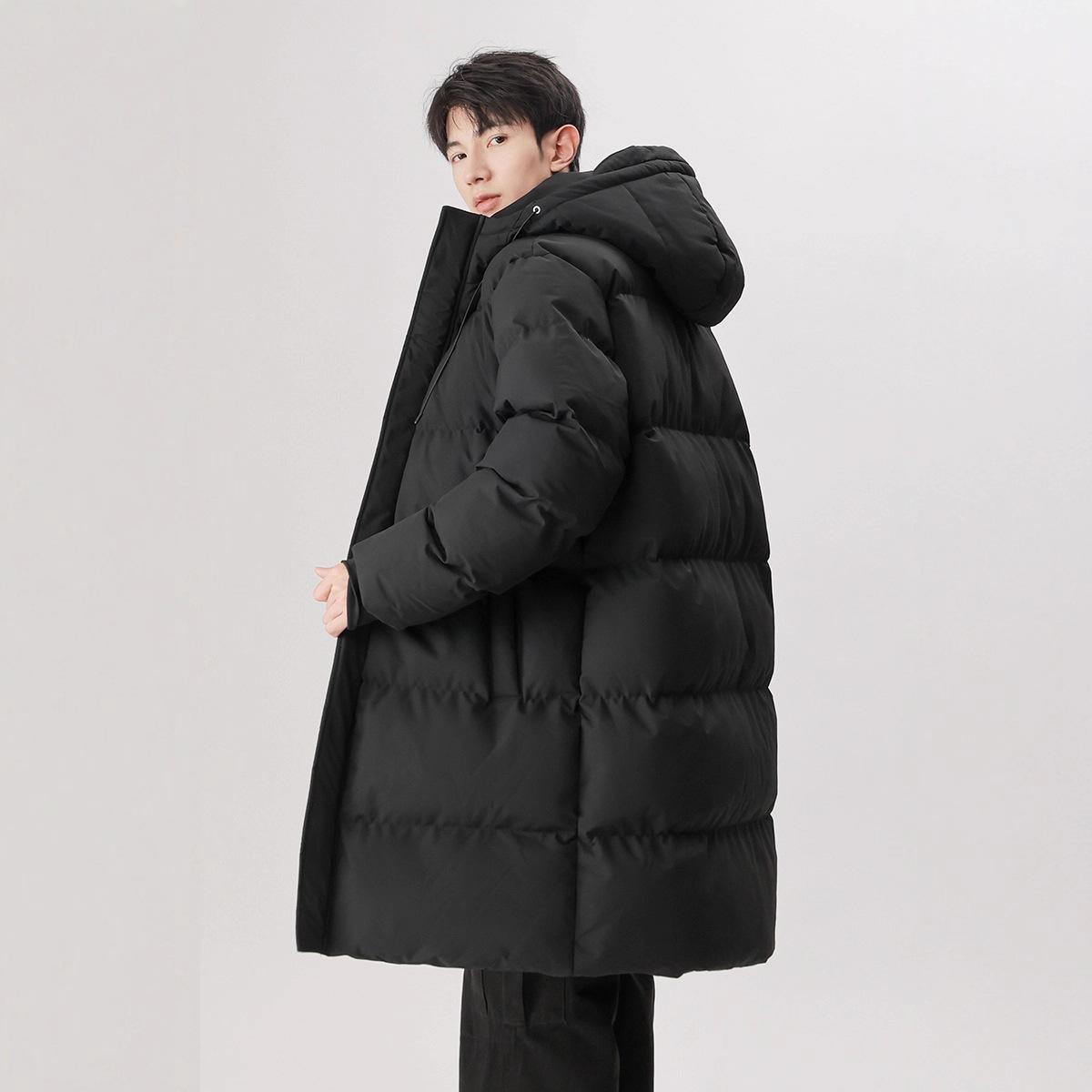 

Утепленное хлопковое пальто, Длинное мужское и женское хлопковое пальто, Свободное большого размера, Теплое и повседневное зимой 3XL