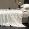 Ultra Soft 100% Mulberry Silk Jacquard Summer Quilt Cotton Cover Cooling Blanket Lightweight Breathable Bedding For All Seasons