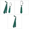 1pc/2PCS Fashion Striped Necktie for Girl British Banquets Striped Necktie Elegant Uniform Necktie Easliy Removable