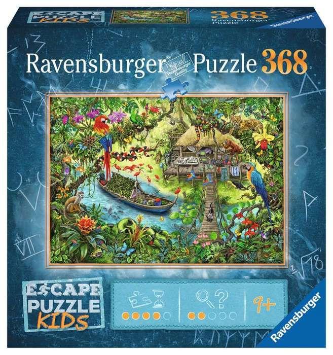 Escape puzzle Kids - Un safari dans la jungle - Ravensburger - Puzzle Escape Game 368 pièces - Dès 9 ans