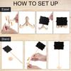 20PCS Elegant Mini Chalkboard Signs with Easel Stand - Perfect for Weddings, Parties, and Events - Includes Table Numbers