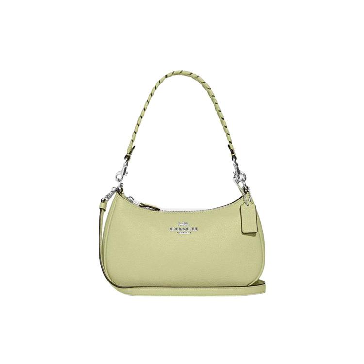 New COACH Teri Cow Leather Handbag, Shoulder Bag Medium Size Women's Lime Green CA240-SVM97