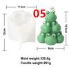 Animal Tower Candle Silicone Molds DIY 3D Frog Bear Dog Cat Rabbit Puppy Bunny Kitten Pile Soap Plaster Mold Pet Decor