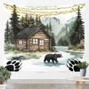 Tree Of Life Tapestry for Bedroom  Exotic Boho Wall Tapestry Aesthetic Gothic Damask Vintage Floral Tapestries Bohemian Sun