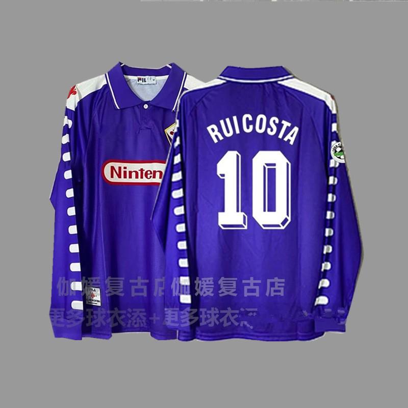 Vintage Long Sleeve Football Jersey Retro Soccer Shirt Men Women Sportswear