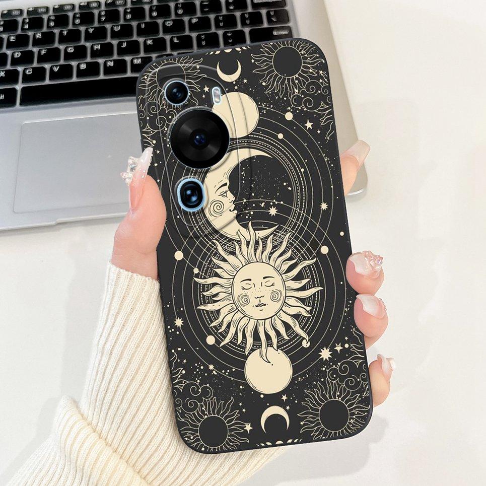 Cartoon Fashion Back Shell For Huawei P60 / P60Pro / P60Art Phone Bumper Case Soft Silicone Dragon Astronaut Funda HuaweiP60 Bag
