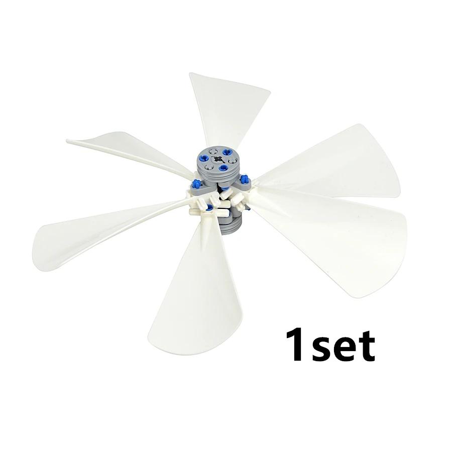 DO IT YOURSELF Technical EV3 89509 Propeller Parts The Wind Fan Motor Construction Block Blades Accessories Works With featuring Leduo Kid Playthings