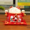 Cat Money Bank Kitten Figurine Animal Statue Saving Box for Desktop Decor